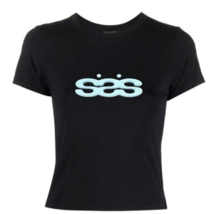 Áo thun babytee nữ Đen Ôm dáng